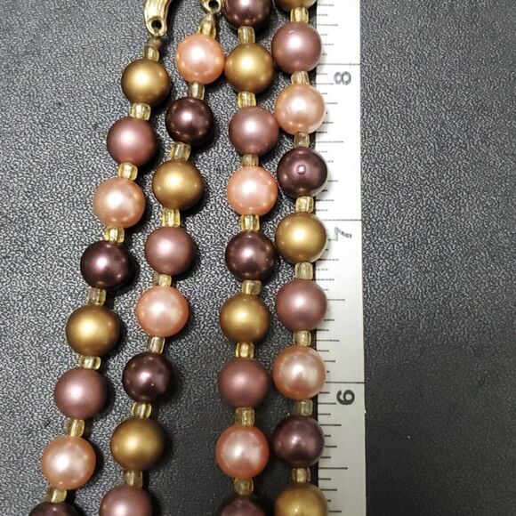 Vintage double strand beaded necklace - Picture 10 of 12